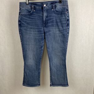 NYDJ Cropped Denim Jeans Pants Size 16 Cool Embrace Lift Tuck Technology